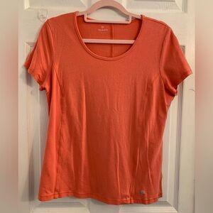 Talbots Women’s Coral Scoop Neck Short Sleeve Tee. Size large $10